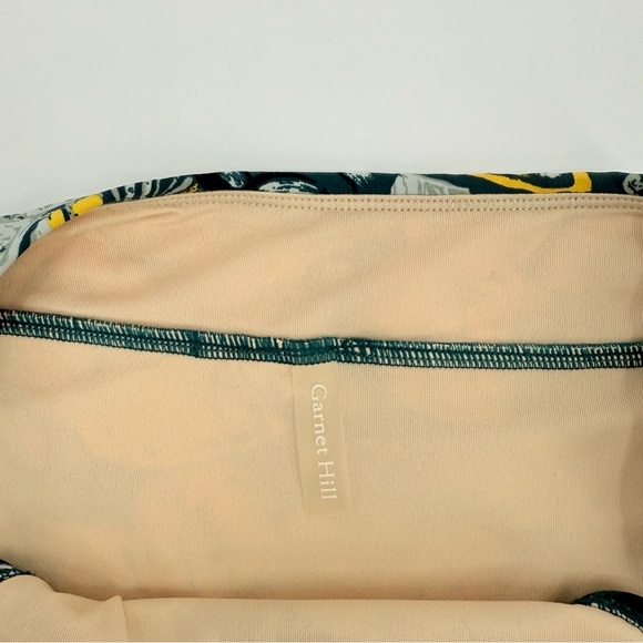 Garnet Hill Swim Set Half Zip Rashguard and Swim Bottom Floral Tropical Print - Picture 12 of 15